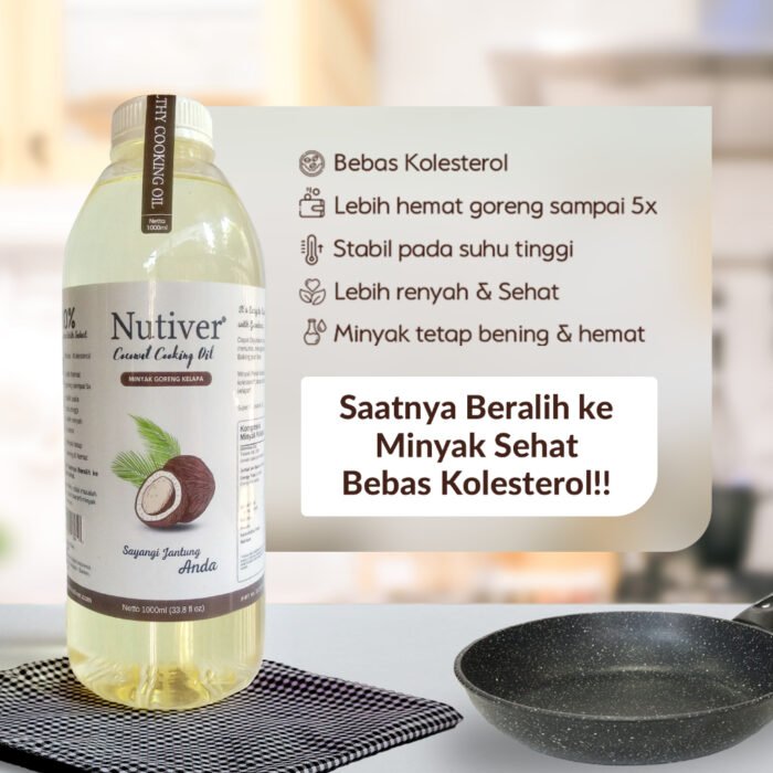 NUTIVER Minyak Goreng Kelapa 1 Liter / Coconut Cooking Oil Minyak Kelapa - Image 4