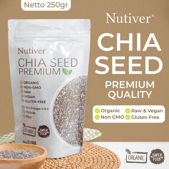 NUTIVER Chia Seed Organik 250gr - Biji Chia Meksiko Superfood Kaya Manfaat - Image 8