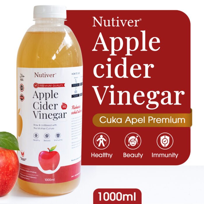 Nutiver Cuka Apel Organik With The Mother 1 Liter - Minuman Sehat untuk Diet - Image 6