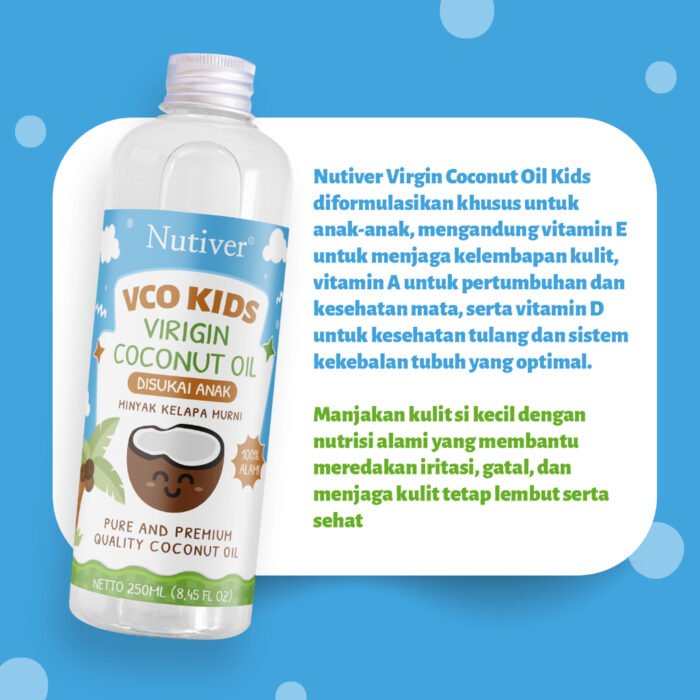 Nutiver VCO MPASI Anak 250ml - Extra Virgin Coconut Oil Cold Pressed untuk Pertumbuhan dan Kekebalan Tubuh - Image 6