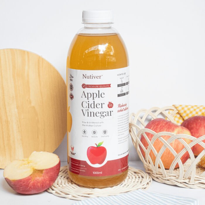 Nutiver Cuka Apel Organik With The Mother 1 Liter - Minuman Sehat untuk Diet - Image 2