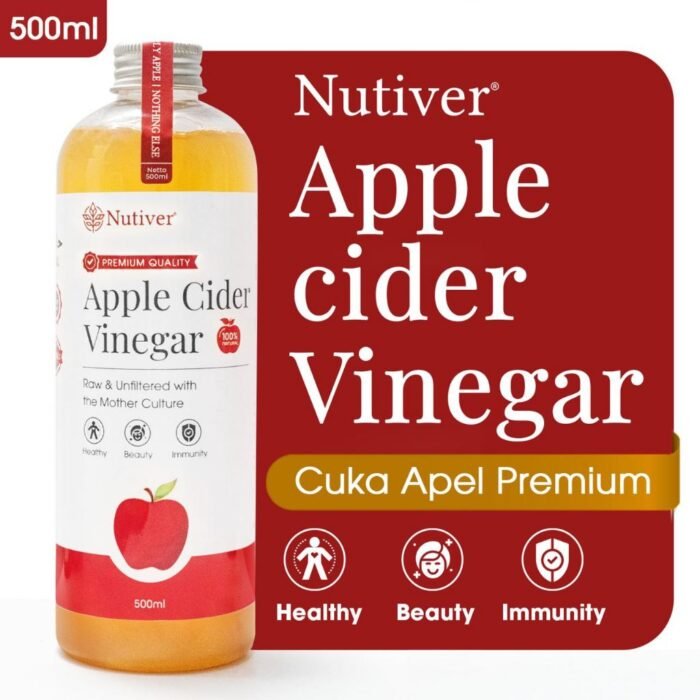 NUTIVER Cuka Apel Organik With The Mother 500ml / Apple Cider Vinegar - Image 8