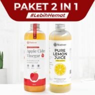 NUTIVER Paket 2 In 1 - Sari Lemon 500ml & Cuka Apel 500ml - Image 2