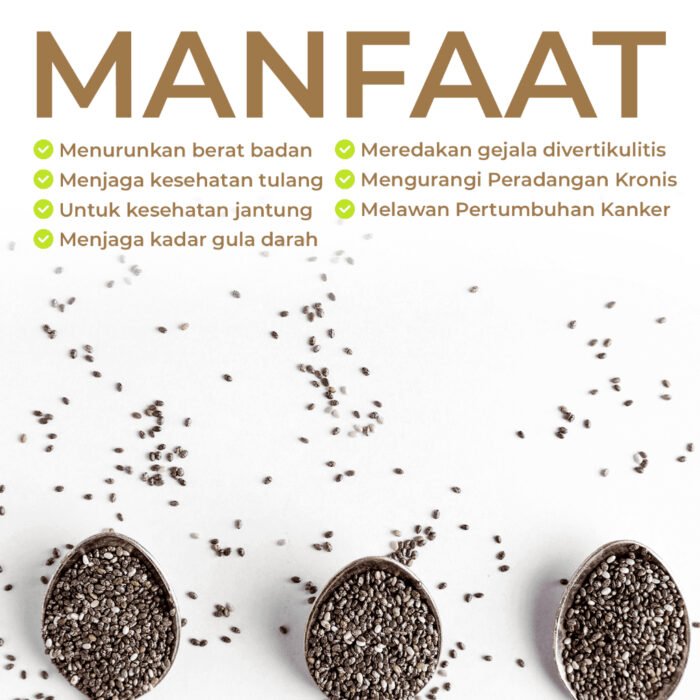 NUTIVER Chia Seed Organik 250gr - Biji Chia Meksiko Superfood Kaya Manfaat - Image 6