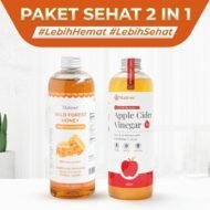 NUTIVER Paket Hemat 3 - Madu Hutan 500ml & Cuka Apel 500ml Organik / Bundling Hemat Sehat 2 In 1 - Image 2