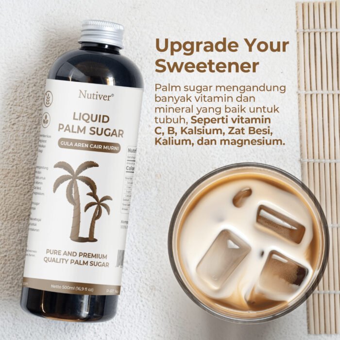 NUTIVER Gula Aren Cair Organik 500ml (720gr) - Image 5