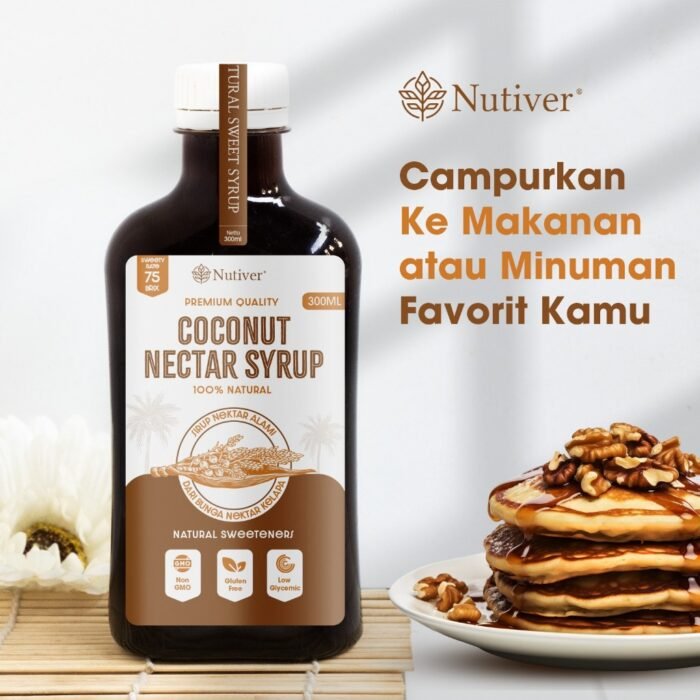 NUTIVER Coconut Nectar Syrup Gula Kelapa Cair Organik - Image 3