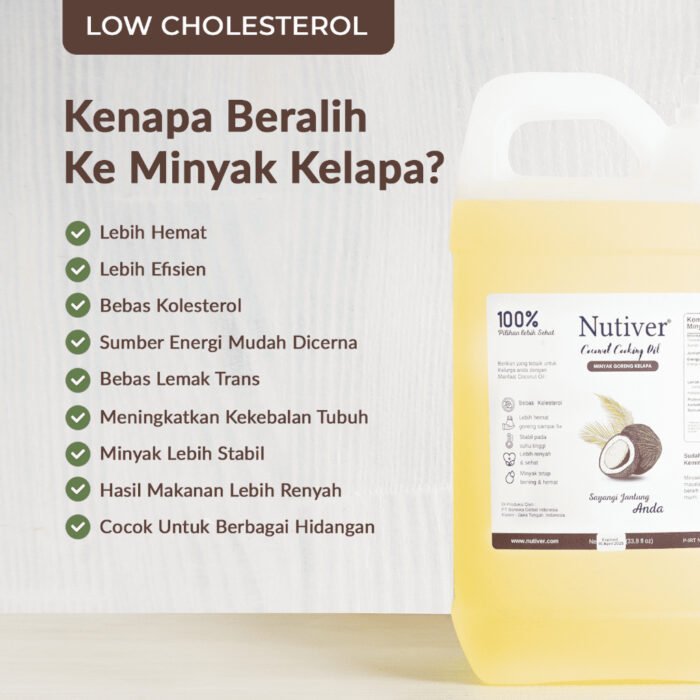 NUTIVER Minyak Goreng Kelapa 5 Liter / Coconut Cooking Oil Minyak Kelapa - Image 4