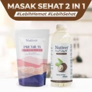 NUTIVER Paket Hemat 4 Masak Sehat / Minyak Goreng Kelapa 1 Liter + Garam Himalaya 250gr - Image 2