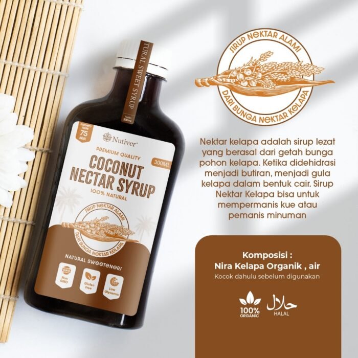 NUTIVER Coconut Nectar Syrup Gula Kelapa Cair Organik - Image 2