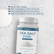 Nutiver Garam Laut Halus Sea Salt Fine 300 gram Tanpa Yodium Tambahan - Image 4