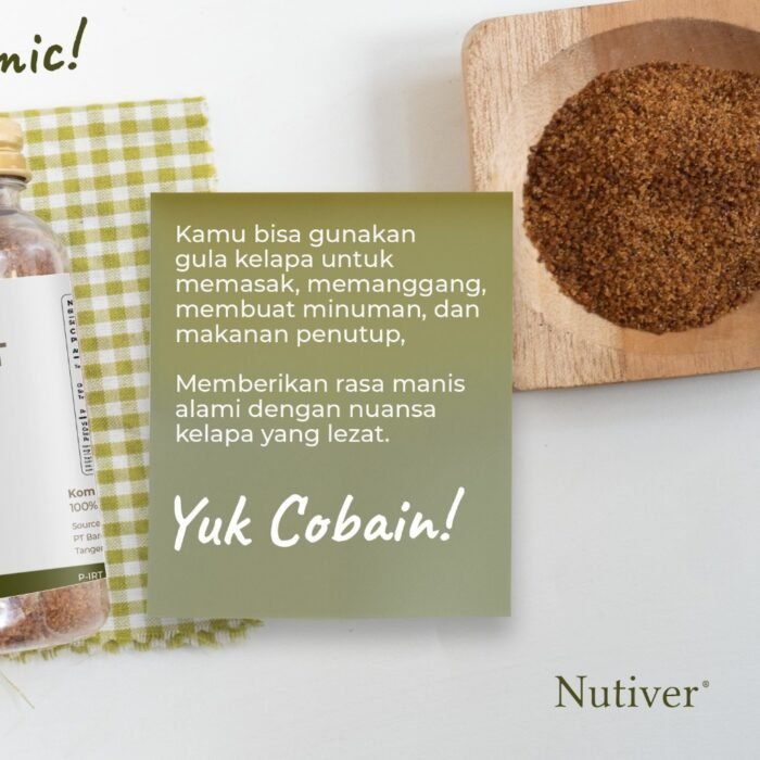 Nutiver Gula Kelapa Organik Coconut Sugar Powder Natural Gula Kelapa Bubuk Murni Manis Alami 150gr - Image 3