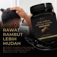 NUTIVER Ampas Minyak Kemiri Bakar 170gr – Perawatan Rambut Alami untuk Menumbuhkan & Menghitamkan Rambut - Image 3
