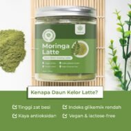 NUTIVER Moringana Latte Minuman Daun Kelor Bubuk Kelor Latte Vegan Moringa Powder Friendly & Bebas Laktosa 200gr - Image 3
