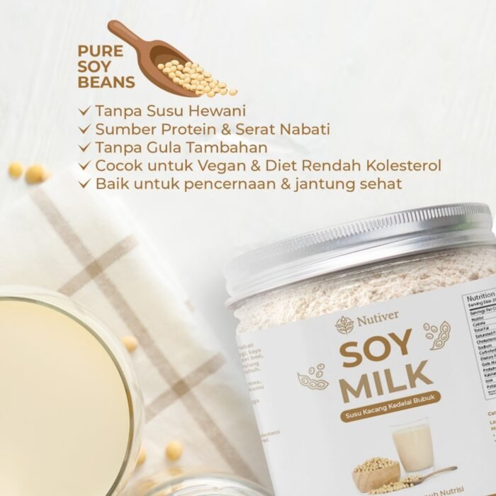 NUTIVER Susu Kedelai Bubuk Soy Milk Powder - Image 3
