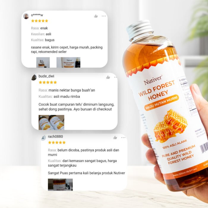 Nutiver Madu Hutan Murni 500 ML - Madu Asli Kalimantan Kaya Manfaat - Image 2