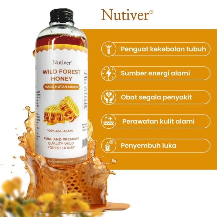 NUTIVER Paket Hemat 5 / Detox 3 In 1 Madu Hutan 500ml + Cuka Apel 500ml + Chiaseed 250gr - Image 6