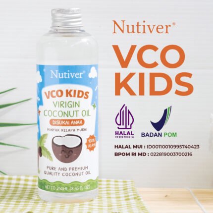 Nutiver VCO MPASI Anak 250ml - Extra Virgin Coconut Oil Cold Pressed untuk Pertumbuhan dan Kekebalan Tubuh