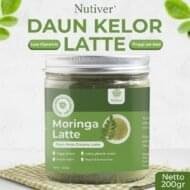 NUTIVER Moringana Latte Minuman Daun Kelor Bubuk Kelor Latte Vegan Moringa Powder Friendly & Bebas Laktosa 200gr