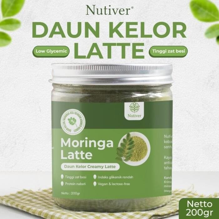 id-11134207-7ra0u-mb6nxui2gzx296 NUTIVER Moringana Latte Minuman Daun Kelor Bubuk Kelor Latte Vegan Moringa Powder Friendly & Bebas Laktosa 200gr - Image 1