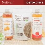 NUTIVER Paket Hemat 5 / Detox 3 In 1 Madu Hutan 500ml + Cuka Apel 500ml + Chiaseed 250gr