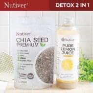 NUTIVER Paket Hemat 1 - Detox 2 In 1 Chiaseed 250gr & Sari Lemon 500ml